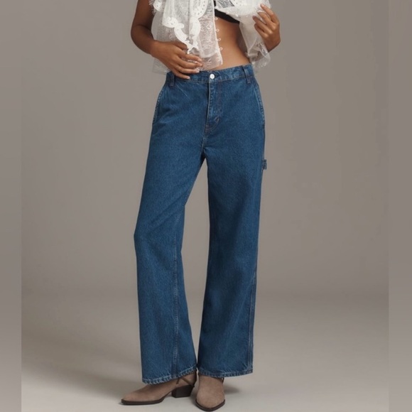 Reformation Denim - Reformation Diego Mid-Rise Baggy Utility Jeans 30 Cleary Anthropologie NEW